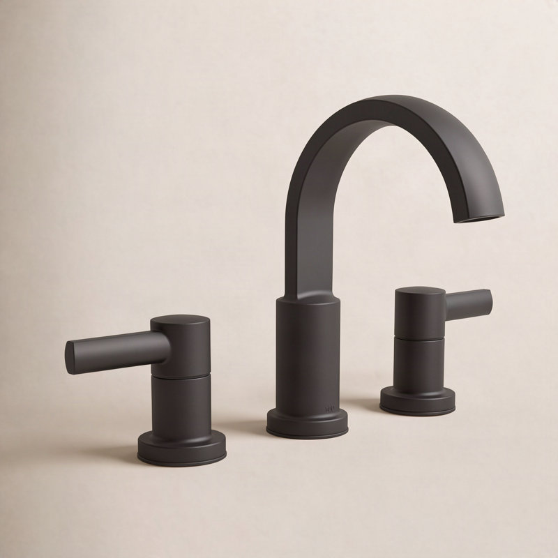 Robinet pour salle de bain Albion, Noir mat