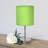 Mini lampe de table simple avec abat-jour cylindrique en tissu Amandev Simple Designs-16393463