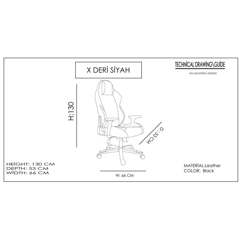 Fauteuil de jeu inclinable et pivotant en cuir East Urban Home Balik