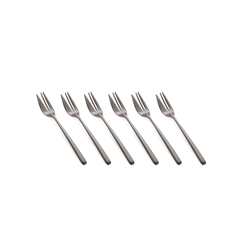 Linea Salad / Dessert Fork, Oro-nero