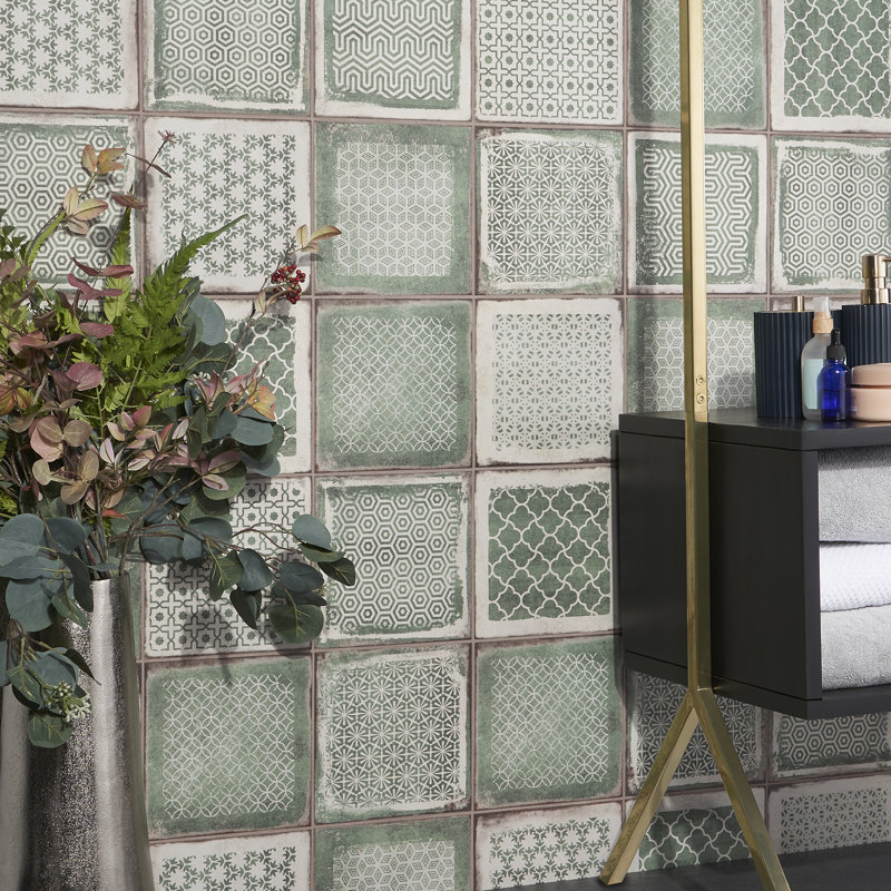 San Luis 7.87 in. x 7.87 in. Matte Porcelain Floor and Wall Tile (10.32 Sq. Ft. / Case), Green