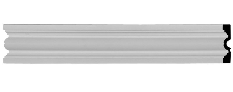 Primed White Polyurethane Decorative Chair Rail Moulding
