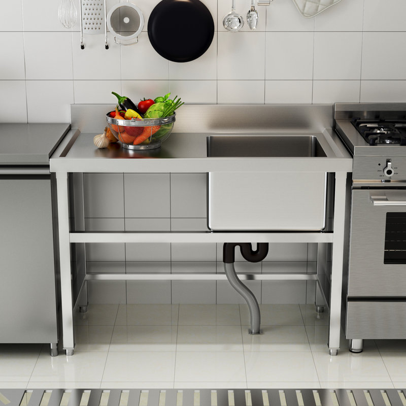 Belfry Kitchen Collier 600mm W Single Bowl Stainless Steel Kitchen Sink 0