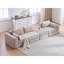 Ensemble de canapé de canapé modulaire rembourré, ensemble de canapé de salon modulaire en forme de L de 100 po avec 5 coussins, canapé-lit bricolage pour salon, appartement, chambre à coucher, chameau-133091809-133091811