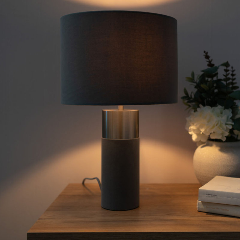 Batory Table Lamp, Grey