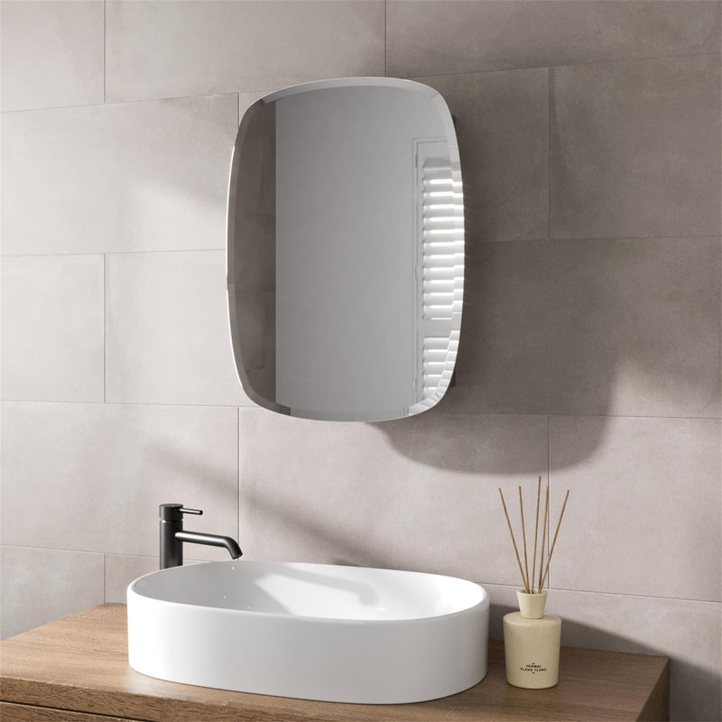 45mm W 60mm H Wall Mounted Required Framed Medicine Cabinet Mirror