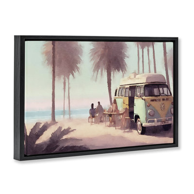  «Beach Day Hangout», toile flottante encadrée par Noah Bay