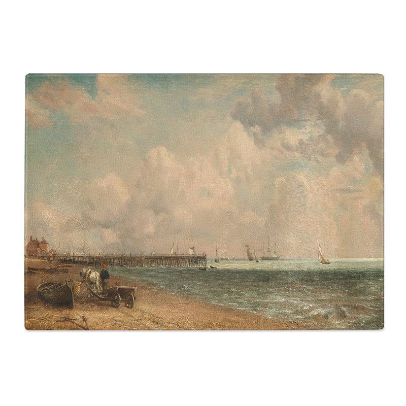 Yarmouth Jetty by John Constable Chopping Board, 0.4cm H x 20cm W x 28.5cm L