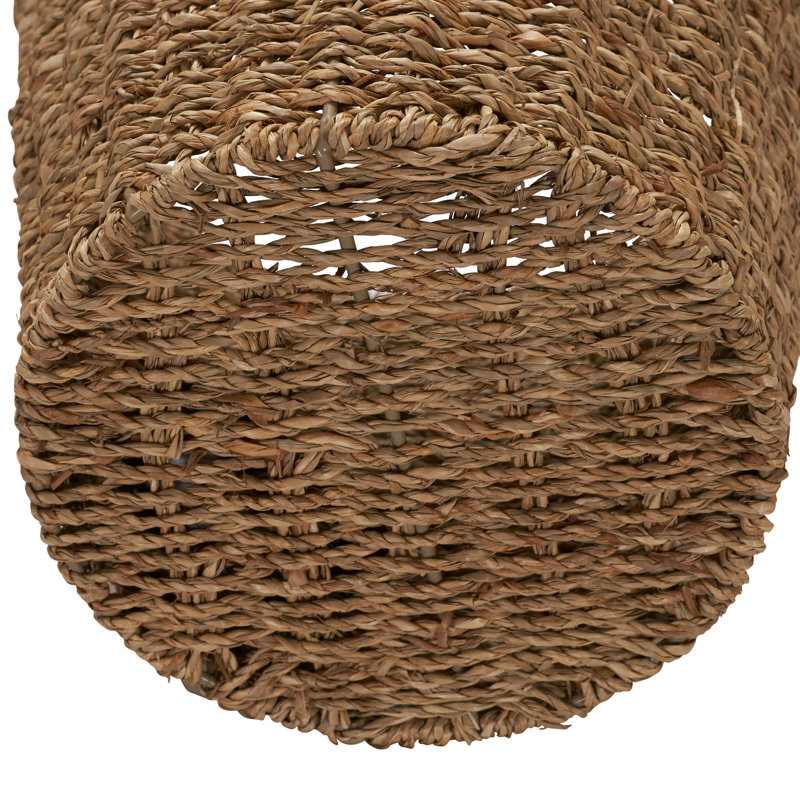 Panier à déchets en osier Bimal, 3 (gallons), Herbe de mer teinte