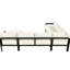 Extérieur en forme de U, couleur blanche - 6 places, aluminium avec coussins confortables pour les jardins, les cours et les balcons Facile à assembler 6 et coussins, espaces, assemblage