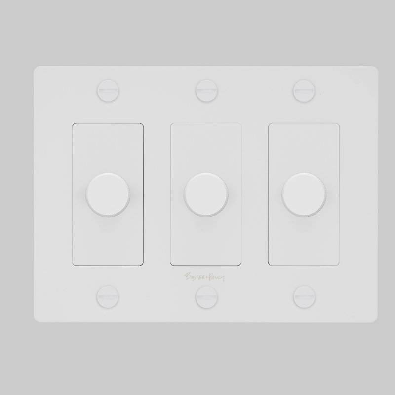 1G Dimmer / Logo, 1 Gang, White