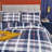Grid Comforter Set Plaid Bedding Set 1 Checkered Comforter with Pillowcases-115352623-114984130