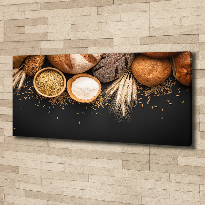 Bread And Wheat - Wrapped Canvas Print