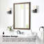 Miroir mural encadré Tahoe 71 cm L x 91 cm H, couleur Latte Amande-1461023883