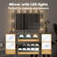 Coiffeuse murale avec lumières DEL-63551606