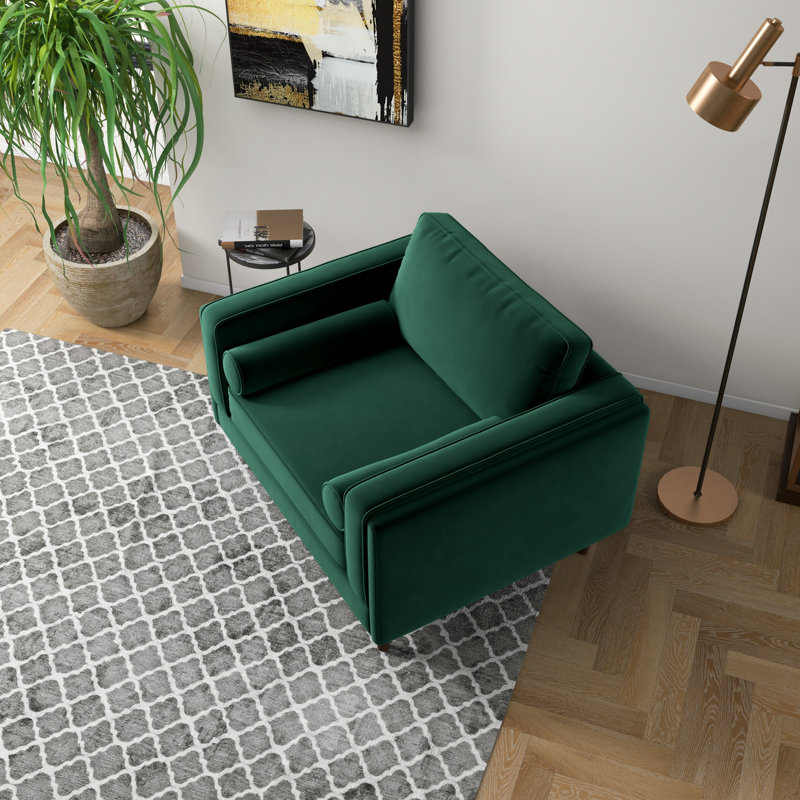 Fauteuil Nehemiah de 105,41 cm de large, Vert foncé
