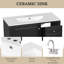 Meuble-lavabo simple sur pied 36 po avec comptoir en céramique et tiroirs-1859110839-1859110836