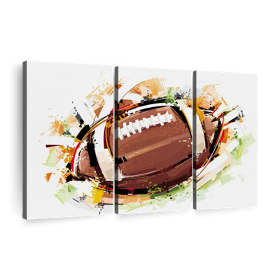 «Abstract Football» sur toile