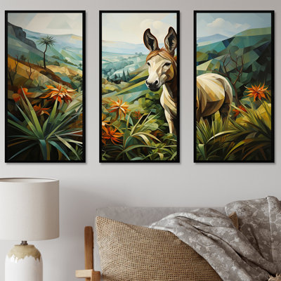 "Horizon d'âne campagne VI" - art mural âne