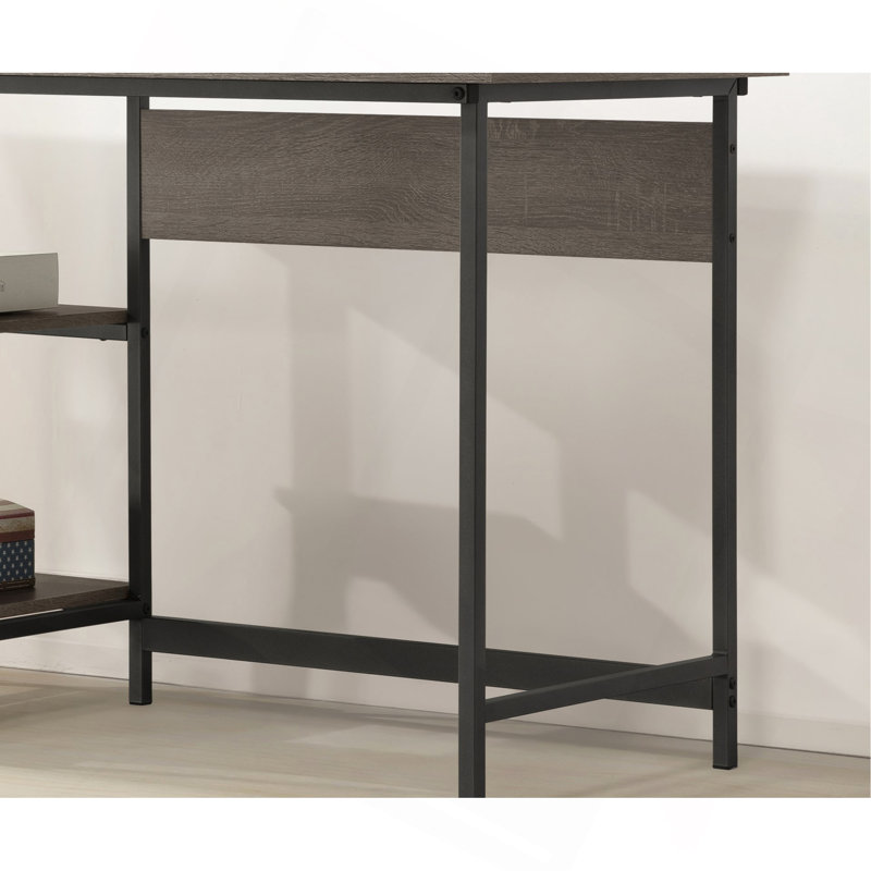 Weathered Gray Computer Desk