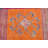 Authentic Turkish Herki Vintage Runner Rug in Vibrant Orange Wool Ideal for Kitchen Use