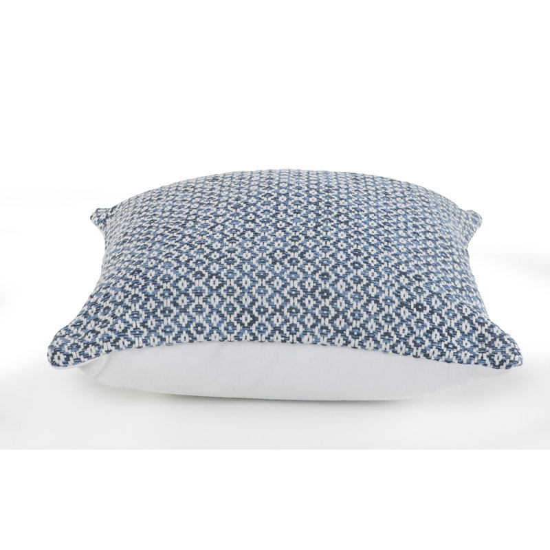 Housse de coussin Farmhouse, Bleu, Polyester / Bourre en polyester
