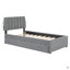 Lit plateforme tapissier Teddy