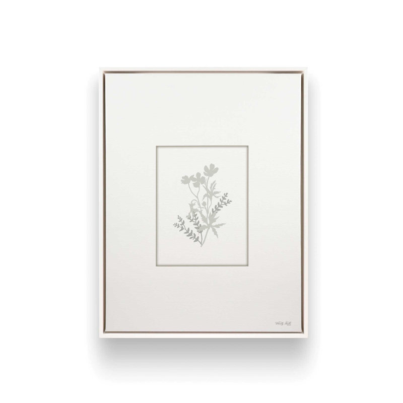 «Botanical Silhouette II» par Cindy Jacobs, reproduction d'art, Toile avec cadre, L 18 po x H 24 po, Blanc