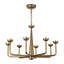 Spade 30-in White dimmable LED Chandelier-1506007176