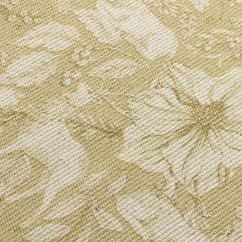 Gold Stag Rectangle Floral Christmas Table Runner, 2cm D x 180cm L