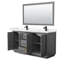 Ensemble de meuble-lavabo double 66 "avec miroir Strada-97966089-79721354-79721355