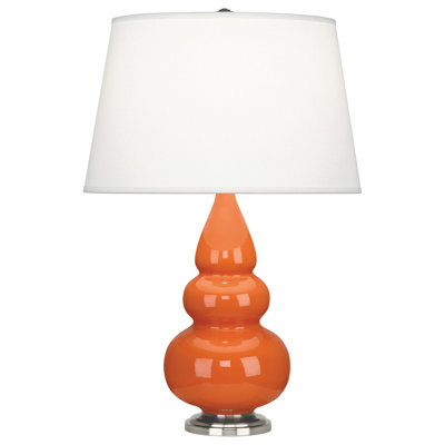 Petite lampe de table triple gourde 24,5 po