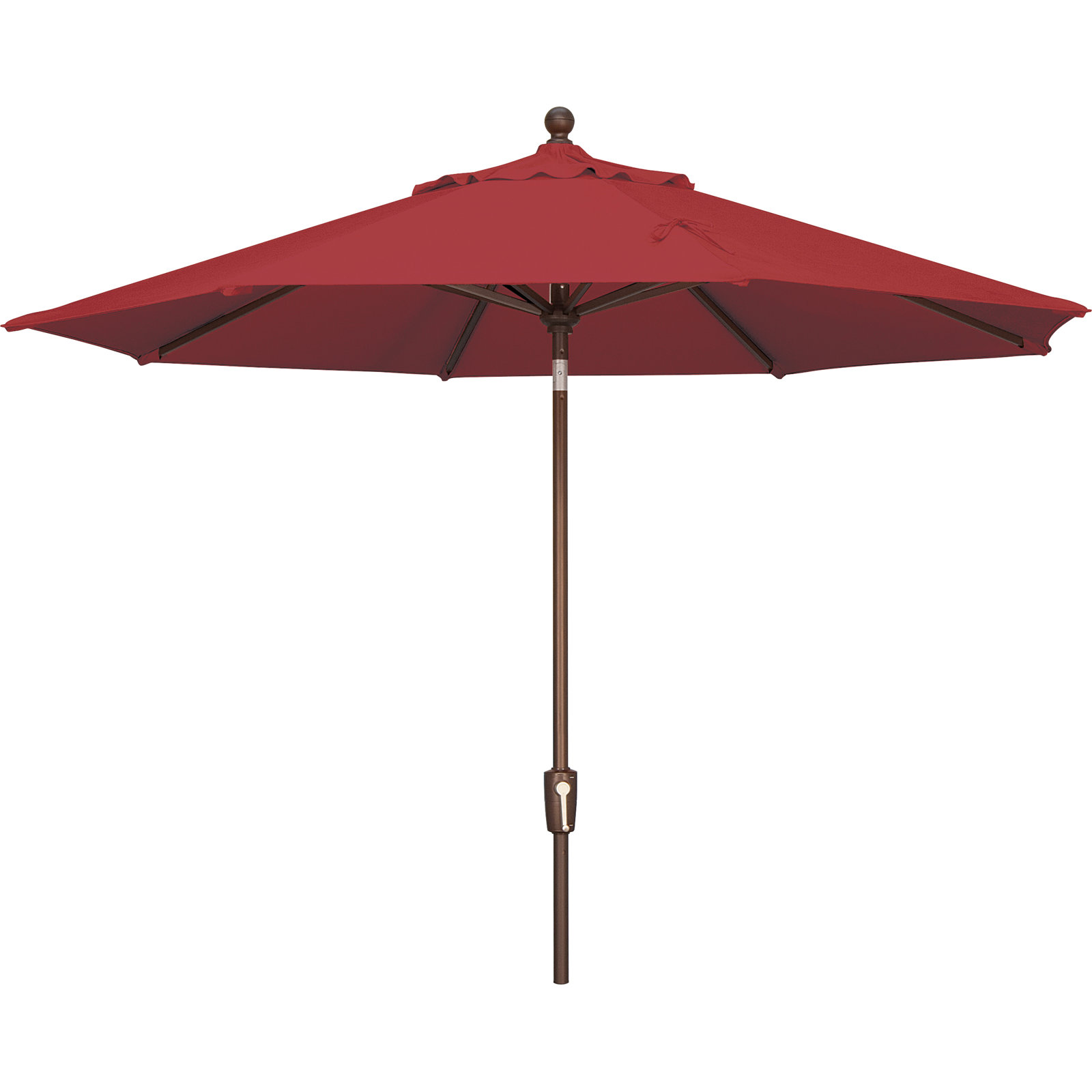 Canela 108'' Market Olefin Umbrella, Bronze, Really Red