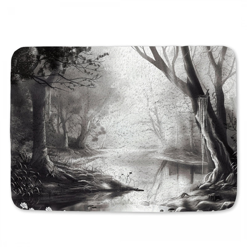 Tapis de bain Misty Woods, L 21 po x L 34 po
