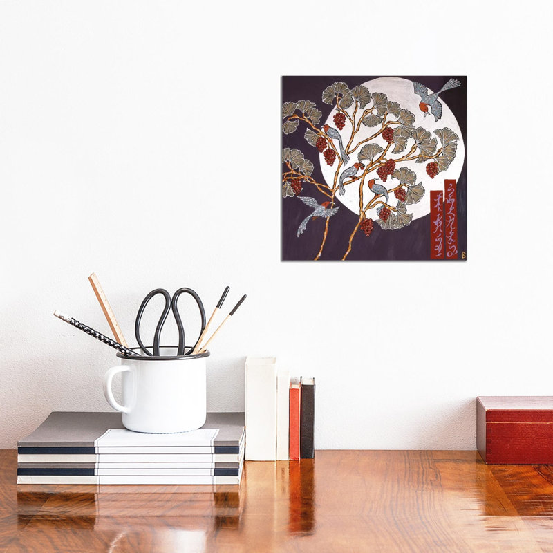 Moon Birds by Berit Bredahl Nielsen - Wrapped Canvas Print, 30.48 cm H x 30.48 cm W