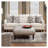 Square Contemporary Ottoman with Triangle Pattern and Center Support Leg