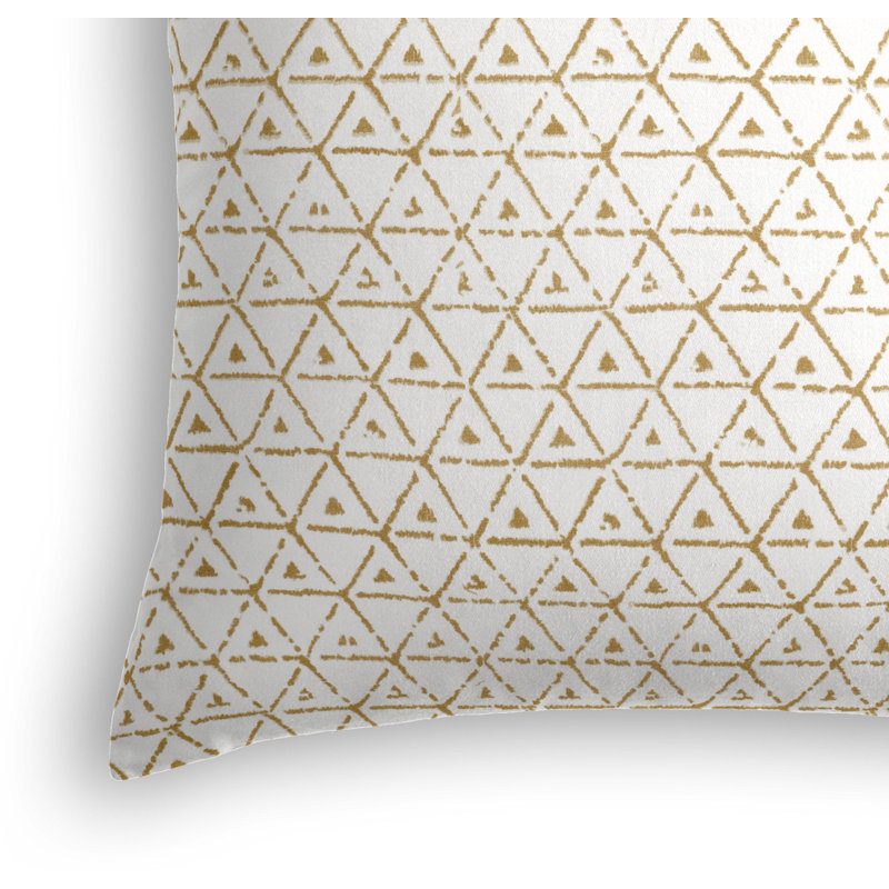 Square Pillow Cover & Insert, 16" x 16", Beige/White
