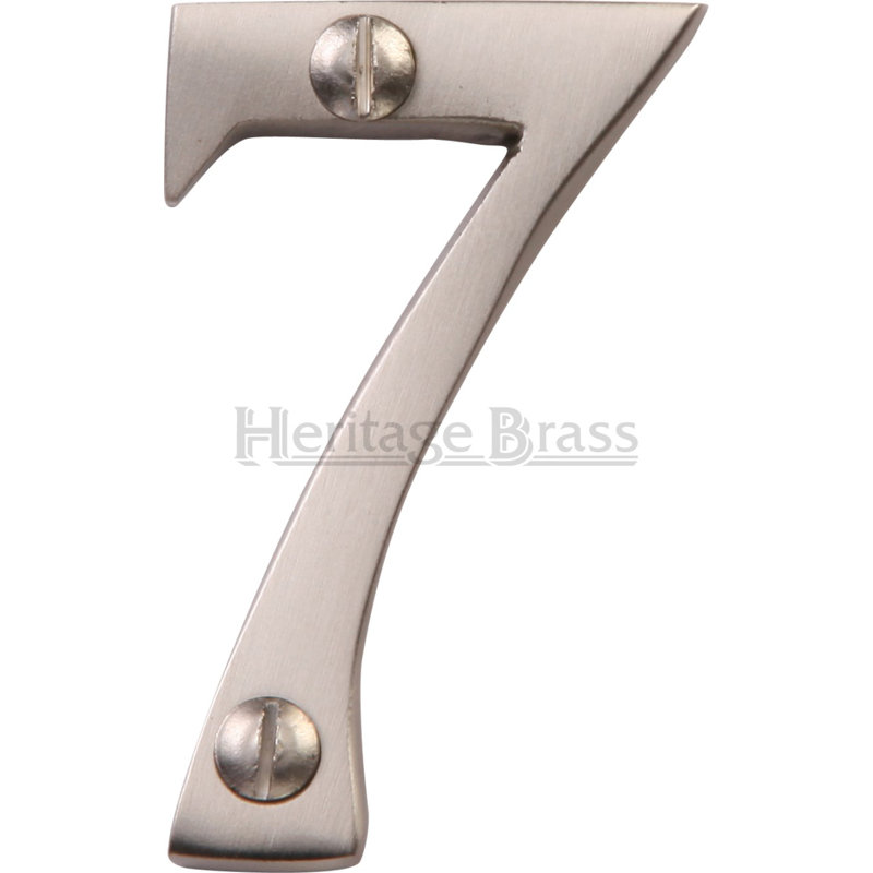 Heritage Brass Heritage Numeral Face Fix 51mm (2"), Satin Nickel, 7