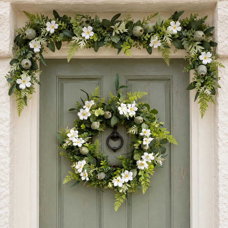 50 cm Mixed Assortment Artificial Wreath