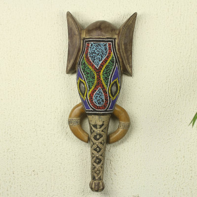 Handmade Boho Wall Decor on Solid Wood