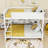 Wood Bunk Bed With Built-In USB Ports And Shelves,Ladder-1029253817-1029253818