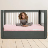 Breathable Essential Crib Mattress, Pink