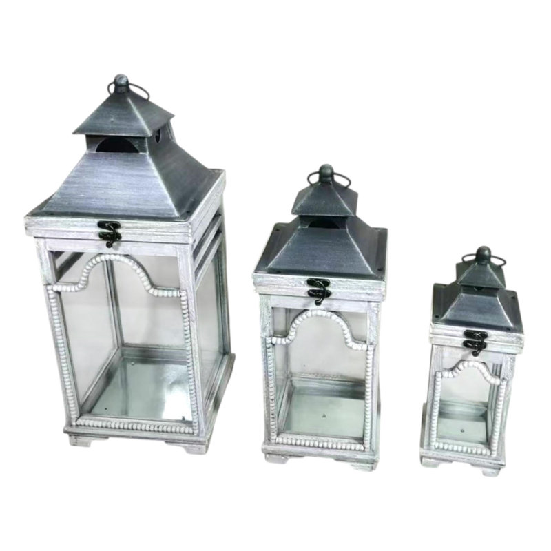3 Piece Floor Lantern Set