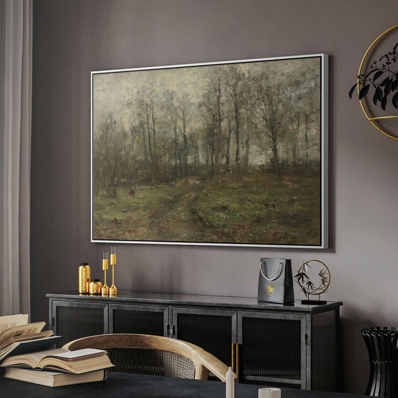 "Vintage Landscape-CECXCVI" sur toile, Blanc, H 27 po x l 41 po