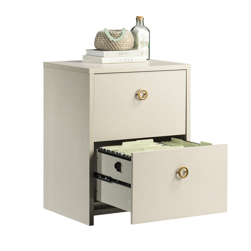 Classeur latéral beige pour le rangement de lettres et de documents légaux dans le salon, avec une finition grise moderne, s'emboîtant pour éviter l'ouverture de plusieurs tiroirs, un mouvement fluide, une décoration supérieure, des espaces limités au design compact, entièrement