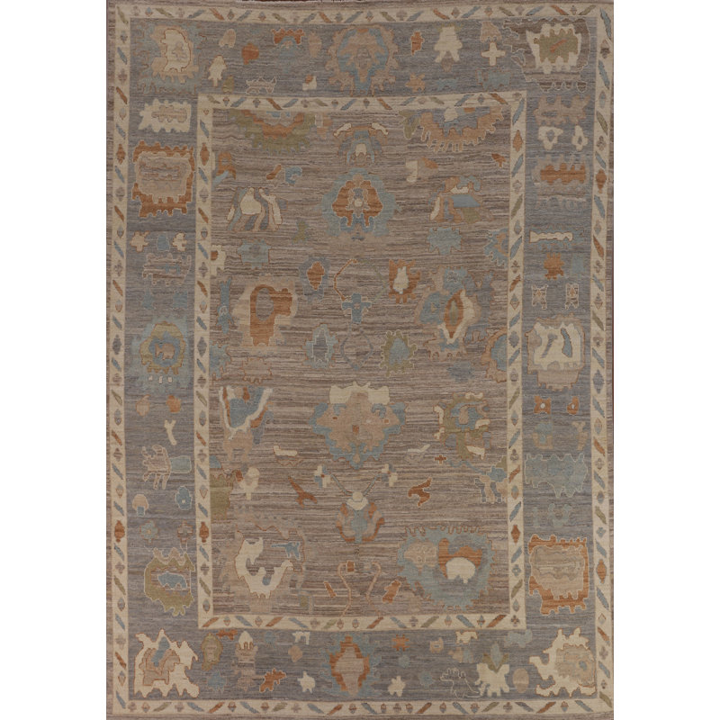 Tapis couleur de terre Oushak 9 x 12