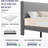 Bed Frame With Headboard, Upholstered Bed Frame With Wood Slats, Sturdy Support Feet, No Box Spring Needed-165975671-165975664