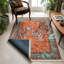 Tapis orange / vert Bengal Majesty