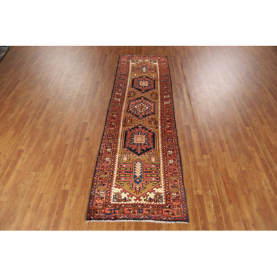 Geometric Traditional Runner Rug 3x11