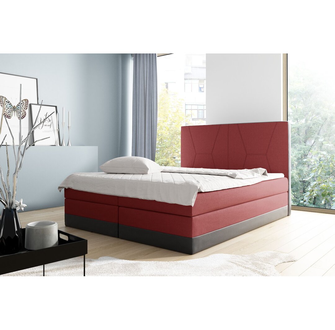 Boxspringbett Armandale mit Topper und Bettkasten